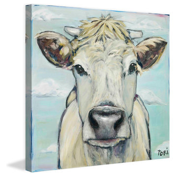 "When Cows Fly" Painting Print on Canvas by Tori Campisi