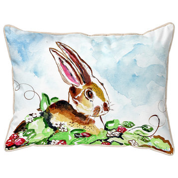 Betsy Drake Jack Rabbit Right Small Pillow 11x14