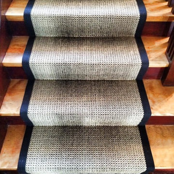 Carpet Remnants Turned Into Stair Runners