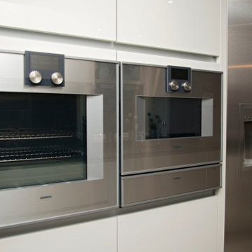 Modern White & Grey Kitchen in Bearsden
