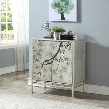 Silvermist Winter Forest Two Door Cabinet