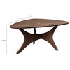 Blaze "Mid Century Modern" Style Triangle Wood Coffee Table