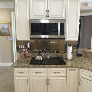 Krier Condo Kitchen Cabinets and Giallo Light Granite Counter Tops
