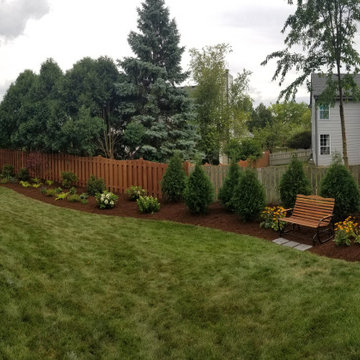 Lake Zurich Backyard Landscape and All New Front Yard Landscape Curb Appeal