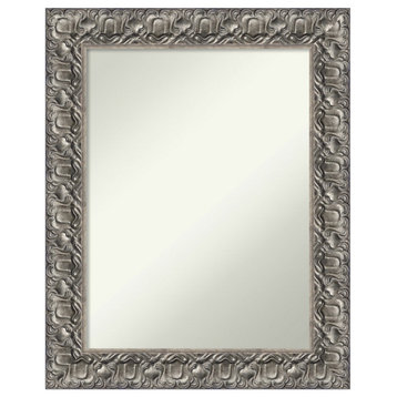 Silver Luxor Non-Beveled Wood Wall Mirror - 23.5 x 29.5 in.