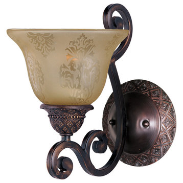 Maxim Lighting 11246SAOI Symphony 1-Light Wall Sconce in Oil Rubbed Bronze