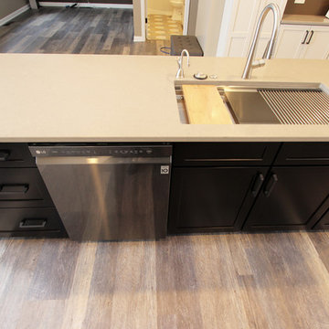 Waypoint Painted Harbor Cabinets and Lenova