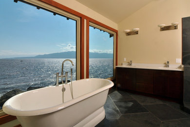 Example of a trendy bathroom design in Vancouver