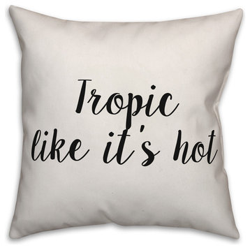 Tropic Like It's Hot, Throw Pillow Cover, 20"x20"