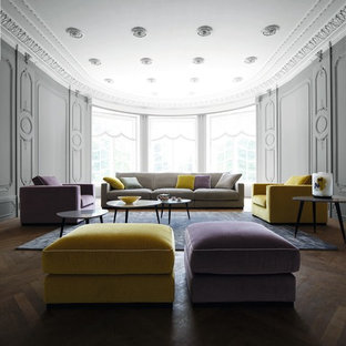 Home design - large traditional home design idea in Dublin