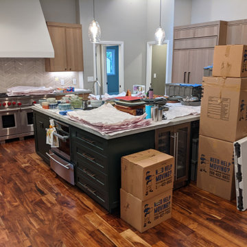 Unpacking begins
