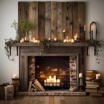 Gorgeous Fireplace Mantels with Wooden Corbels