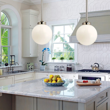 Concord Pendants above Kitchen Island