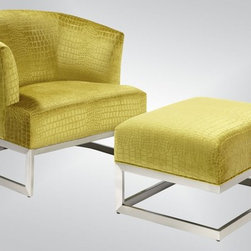 1526 - Chair and Ottoman - Armchairs And Accent Chairs