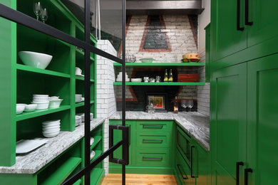 Kitchen - eclectic kitchen idea in Grand Rapids