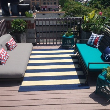 Rooftop Deck with Container Gardens & Cedar Beds
