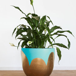 Pop & Scott Aqua 'Pot of Gold' Pot | Pop & Scott - Indoor Pots And Planters
