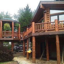 fence around pergola