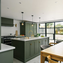 Green cabinets