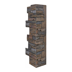 140-36-DEEP STACKED CORNER 36"H X 9"W X 1 1/2"D - Wall Panels