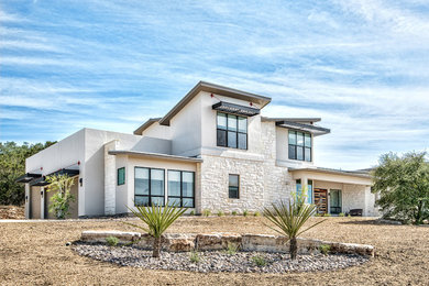 Example of a trendy exterior home design in Austin
