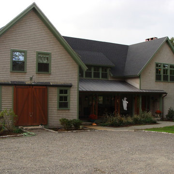 Lead coated copper roof panels and copper gutter installation