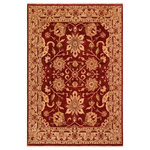 Bareens Designer Rugs - Boho Chic Ziegler Mia Red Tan Hand-Knotted Wool Rug - 8'0'' x 9'9'' - Enhance the ambiance of your home with this magnificent Persian-influenced Turkish hand-knotted rug made by skilled artisans capable of creating the most exceptional vegetable dyes and hand-spun wool. This exquisite handmade rug is a one-of-a-kind Peshawar Kafkaz, otherwise identified as Chobi, Chobi Peshawar, Oushak, or Ziegler rug. These handmade rugs are crafted in Pakistan utilizing superior-quality wool imported from Australia, New Zealand, and Korea in two types of weaves: the Persian weave and the Mori weave. This rug is meticulously crafted by hand using the finest natural vegetable dyes extracted from local plants. The artisans use a blend of hand-spun local and fine merino wool, resulting in a rug with a compelling texture, higher lanolin content, and longer staple. The artisans occasionally incorporate natural or artificial silk into the pile to enhance specific motifs. The finished product is an awe-inspiring execution of flawless design and an understated palette that exudes elegance.
