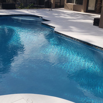 New Pool and Outdoor Kitchen Remodel and Pabers in Santa Clarita, CA