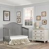 Dream On Me Ella 5 in 1 Convertible Crib, Storm Gray