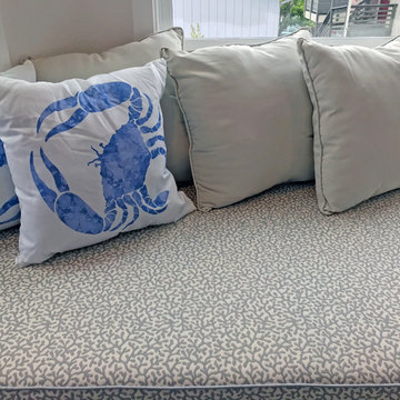 Trapezoid bay window seat cushion a stunner