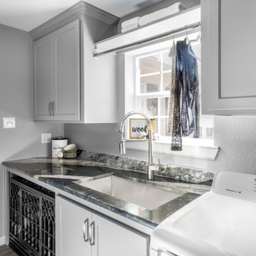 An Upstairs Laundry Room Addition in Grapevine