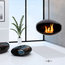 Cocoon Aeris Black Hanging Fireplace
