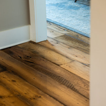 Original Face Skip Planed Reclaimed Oak Solid Plank Flooring