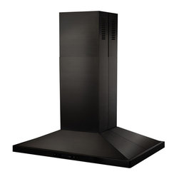 ZLINE - ZLINE 48 in. 760 CFM Island Mount Range Hood in Black Stainless Steel - Range Hoods And Vents