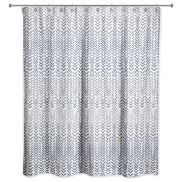 Herringbone Pattern 71x74 Shower Curtain