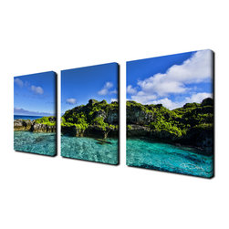 Ready2HangArt - Ready2hangart Chris Doherty 'Grunge Pano III' 3-piece Canvas Wall Art - Prints And Posters