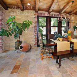 Antique Arcane Limestone Reclaimed Stone Flooring Pavers - Tile