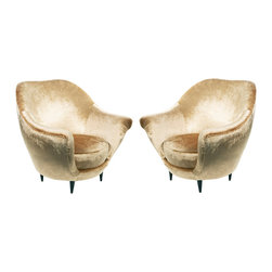 Pair of Federico Munari Italian Lounge Chairs C1950s - Armchairs And Accent Chairs