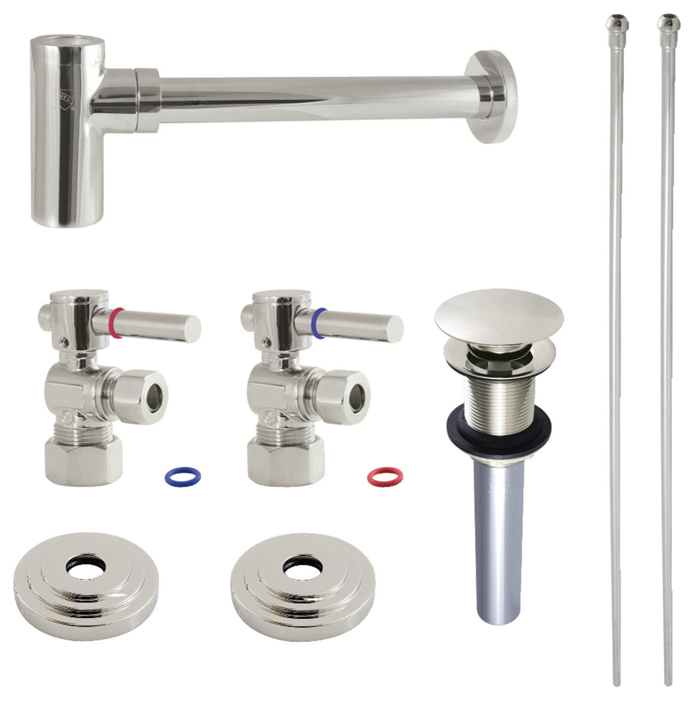 CC5330XDLTRMK1-P Plumbing Sink Trim Kit with Bottle Trap and Drain, 30 ...