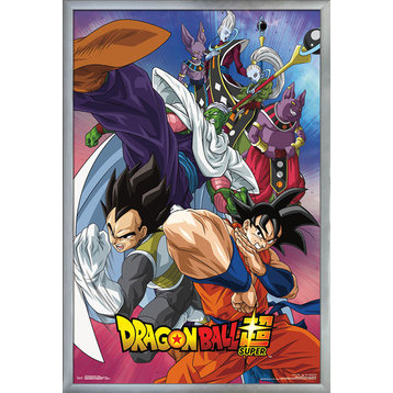 Dragon Ball Super Group Poster, Silver Framed Version
