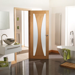 Verona Oak Prefinished Glazed Door - Internal Doors