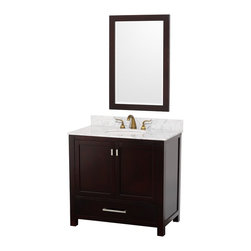 Abbott 36" Bathroom Vanity Set Espresso Finish - Bathroom Vanities And Sink Consoles