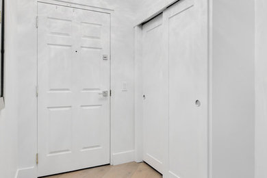 Entryway - contemporary entryway idea in Calgary