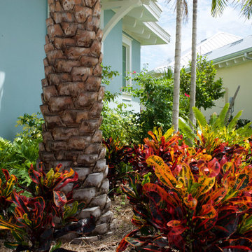 Key West Style Home Landscape in Naples, FL