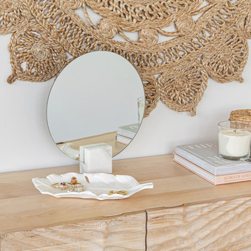 Moon Marble Mirror – White