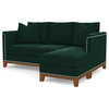 Apt2B La Brea Reversible Chaise Sofa, Evergreen Velvet