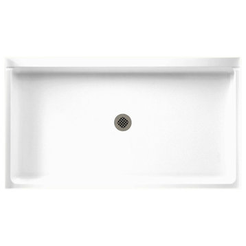 Swan 60.375x34.188x5.5 Solid Surface Shower Base, Golden Steppe