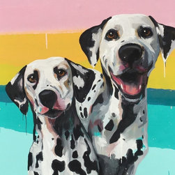 Willy And Hugo Pumped For The Long Weekend by Jac Clark - Artwork