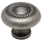 Cosmas - Cosmas 228WN Weathered Nickel Rope Design 1-1/4&rdquo; Cabinet Knob - Manufacturer: Cosmas