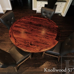 Round Reclaimed Wood Tables - Products